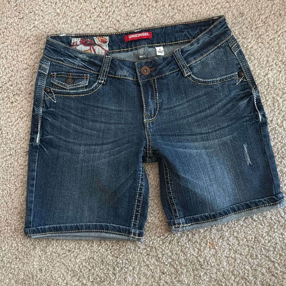 🔥5 for $10 UNIONBAY Women's Blue Jean Shorts